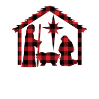 True Story Christmas Manger Nativity Scene Buffalo Plaid Raglan Crop Top | Artistshot