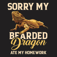 Bearded Dragon Cute Lizard Beardie Ate My Homework T-shirt | Artistshot