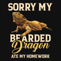 Bearded Dragon Cute Lizard Beardie Ate My Homework Graphic T-shirt | Artistshot