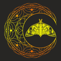 Artsy Luna Stargazer Occult Astrology Moth Crescen Ladies Fitted T-shirt | Artistshot