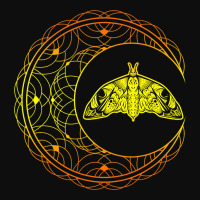 Artsy Luna Stargazer Occult Astrology Moth Crescen Crop Top | Artistshot