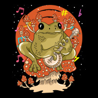 Animal Mushroom Frog Banjo Player Bluegrass Folk M Long Sleeve Shirts | Artistshot