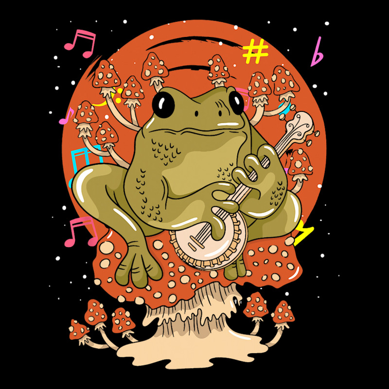 Animal Mushroom Frog Banjo Player Bluegrass Folk M Long Sleeve Shirts | Artistshot