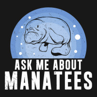 Ask Me About Funny Manatees Chunky Mermaid For Man Flannel Shirt | Artistshot