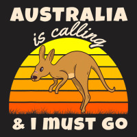 Australia Is Calling Kangaroo Backpacker Travel T-shirt | Artistshot