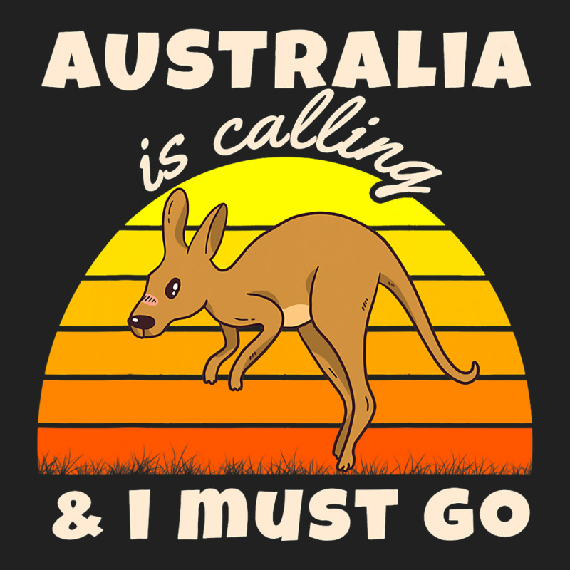 Australia Is Calling Kangaroo Backpacker Travel Basic T-shirt | Artistshot