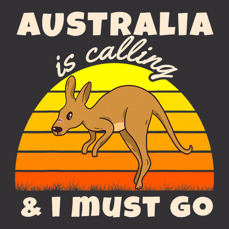 Australia Is Calling Kangaroo Backpacker Travel Vintage Short | Artistshot