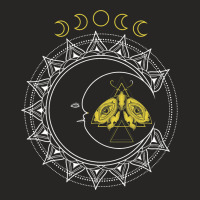 Celestial Body Astrology Moth Boho Stargazer Cresc Ladies Fitted T-shirt | Artistshot