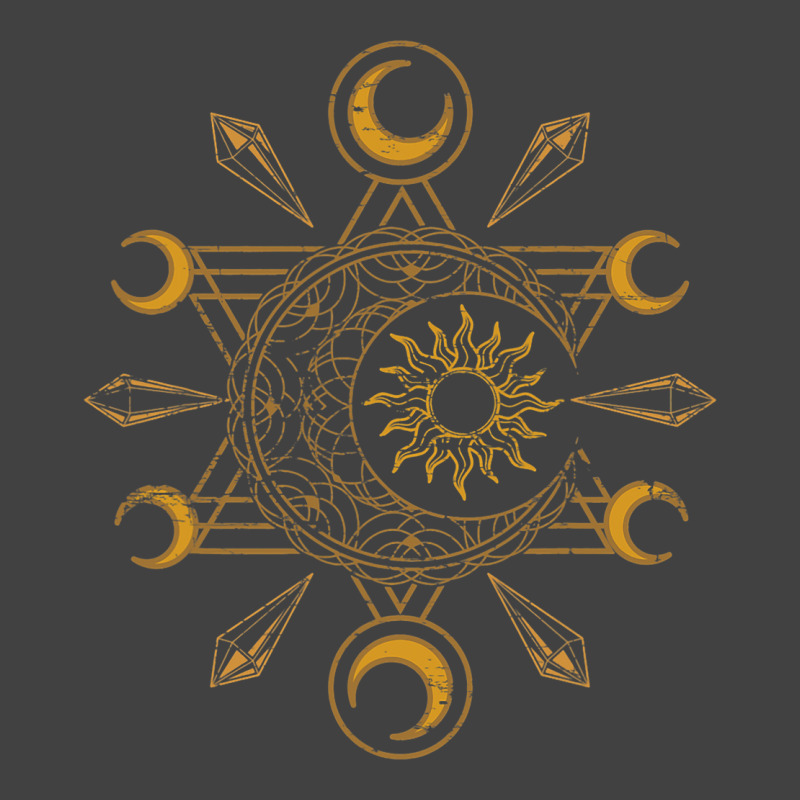 Celestial Body Crystals Sun Luna Pagan Occult Cres Vintage T-Shirt by KochDestines | Artistshot