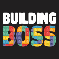 Building Boss Brick Builder Kids Block Building T-shirt | Artistshot