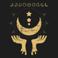 Celestial Body Stargazer Luna Occult Pagan Crescen Classic T-shirt | Artistshot