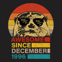 Awesome Since December 1996 Otter 25 Year Old Birt T-shirt | Artistshot