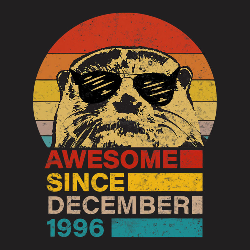 Awesome Since December 1996 Otter 25 Year Old Birt T-shirt | Artistshot