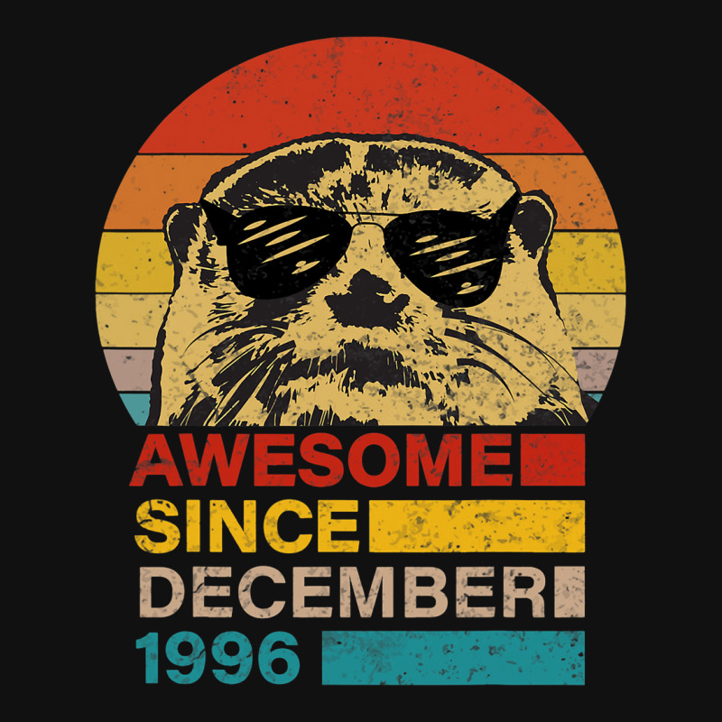 Awesome Since December 1996 Otter 25 Year Old Birt Graphic T-shirt | Artistshot