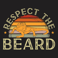 Bearded Dragon Funny Reptile Lizard Respect Th Bea T-shirt | Artistshot