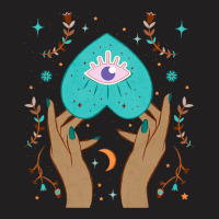 Celestial Boho Cottagecore Aesthetic Moon Evil Eye T-shirt | Artistshot