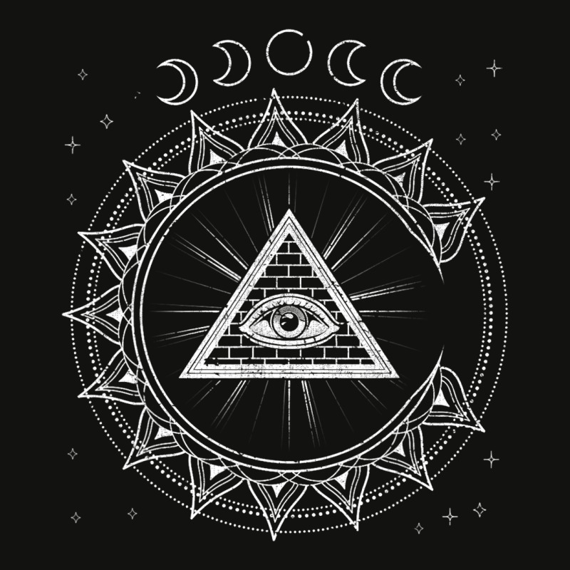 Blackcraft Moon Phases Pagan Gothic Occult All See Scorecard Crop Tee by Vibrantora | Artistshot