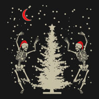 Funny Skeleton Santa Hat Christmas Dancing Under T Flannel Shirt | Artistshot