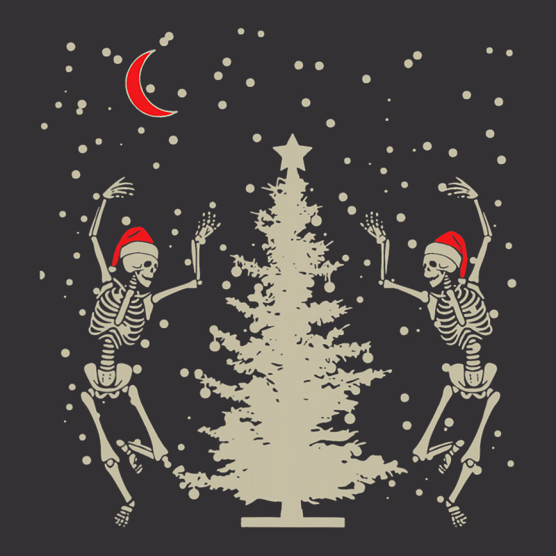 Funny Skeleton Santa Hat Christmas Dancing Under T Vintage Hoodie | Artistshot