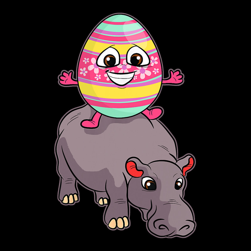 Easter Egg Riding Hippo Easter Day Cute Hippopotam Pocket T-shirt | Artistshot