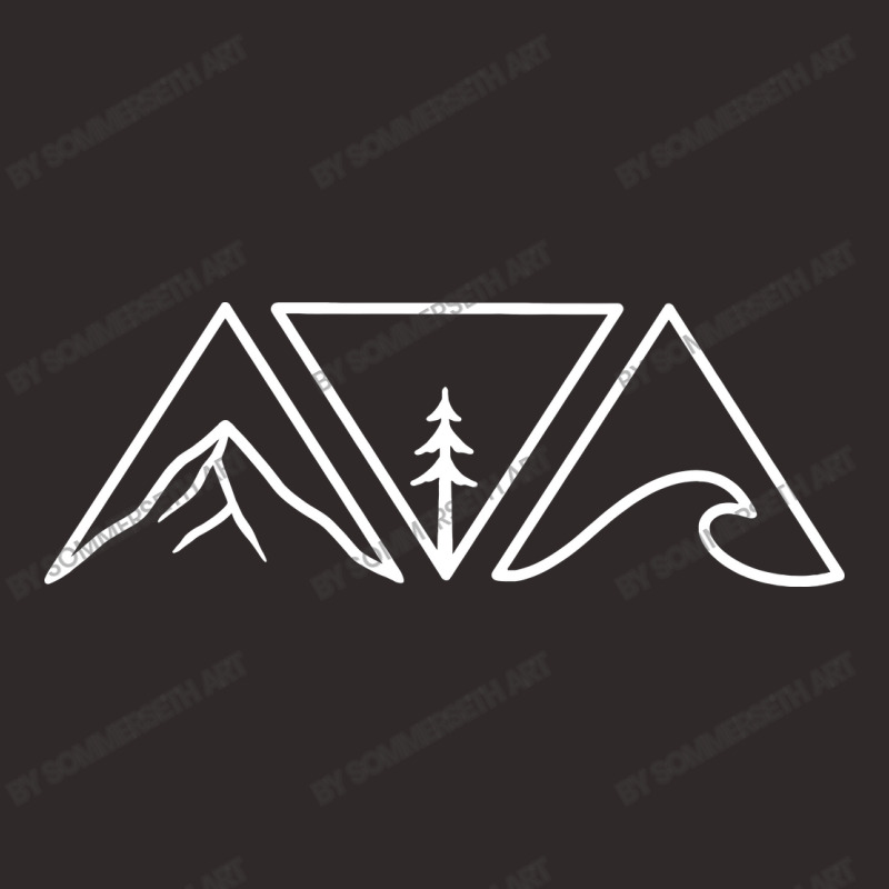 Nature Triangles - White Version Racerback Tank by Sommerseth Art | Artistshot