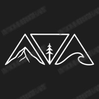 Nature Triangles - White Version Classic T-shirt | Artistshot