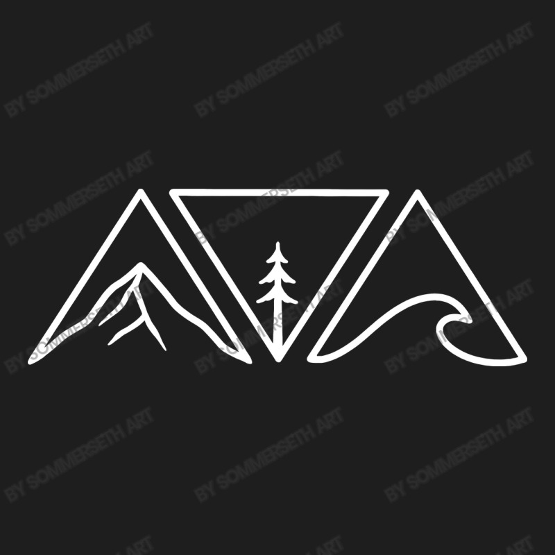 Nature Triangles - White Version Classic T-shirt by Sommerseth Art | Artistshot