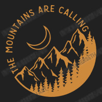 The Mountains Are Calling - Golden Version Basic Youth T-shirt | Artistshot