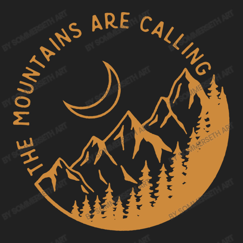 The Mountains Are Calling - Golden Version Basic Youth T-shirt by Sommerseth Art | Artistshot