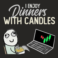 Funny Stock Trading Team Prefer Romantic Candlesti Ladies Fitted T-shirt | Artistshot