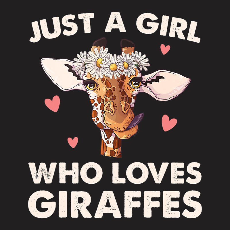 Funny Giraffe Design For Girls Safari Giraffe Love T-shirt | Artistshot