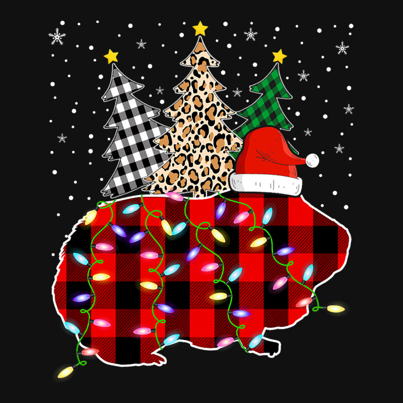 Funny Merry Christmas Guinea Pig Animals Leopard P Graphic T-shirt | Artistshot