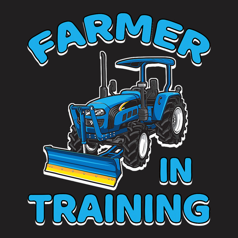 Funny Tractor Boy Farmer In Training Farming Tract T-shirt | Artistshot