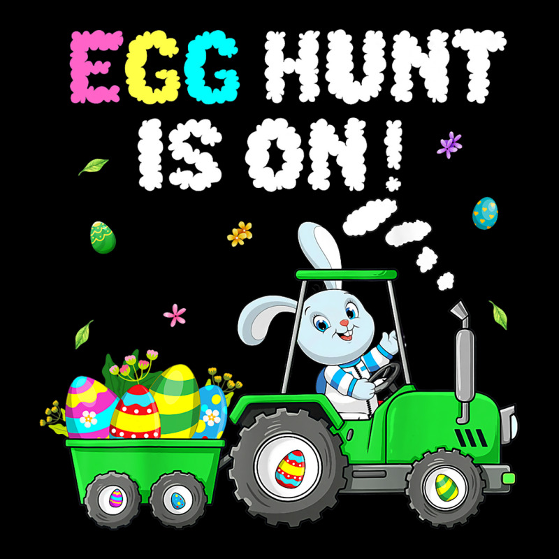 Egg Hunt Is On Tractor Easter Bunny Eggs Boys Kids Lightweight Hoodie | Artistshot