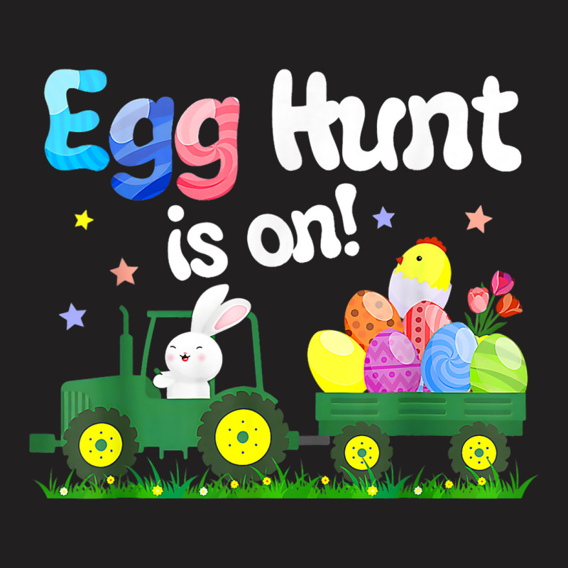 Egg Hunt Is On Tractor Funny Easter Bunny Boys Kid T-shirt | Artistshot