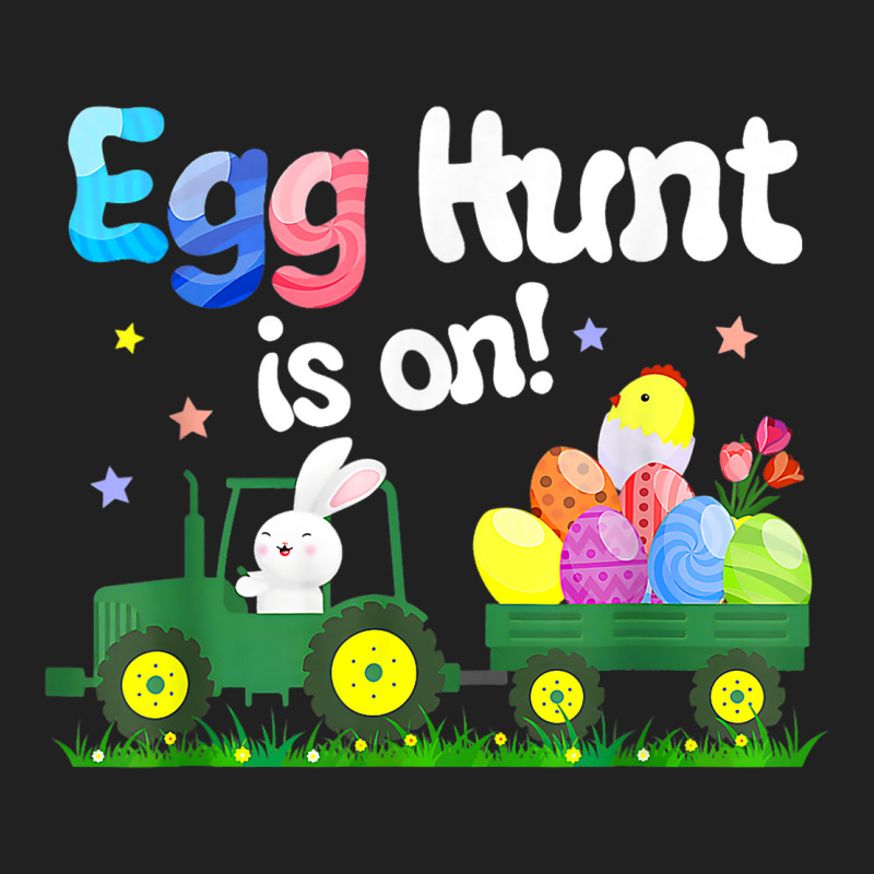 Egg Hunt Is On Tractor Funny Easter Bunny Boys Kid Basic T-shirt | Artistshot