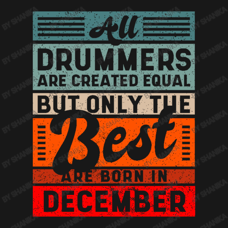 Retro Vintage Drummer Birtday December Flannel Shirt by Shanika | Artistshot