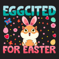 Eggcited For Easter Bunny Guinea Pig Rabbit Funny  T-shirt | Artistshot