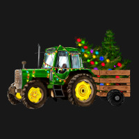 Farm Tractor Christmas Lights Christmas Tree Famil Flannel Shirt | Artistshot