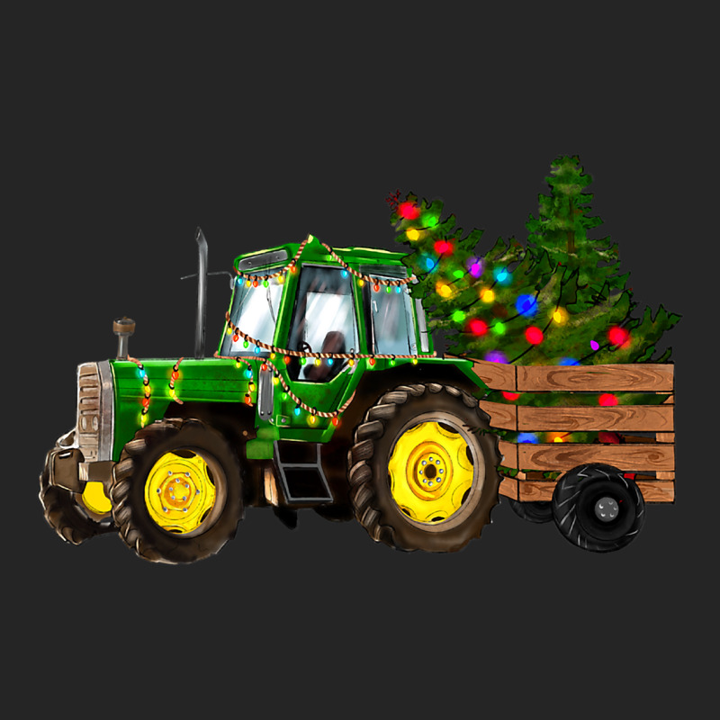 Farm Tractor Christmas Lights Christmas Tree Famil Unisex Hoodie | Artistshot