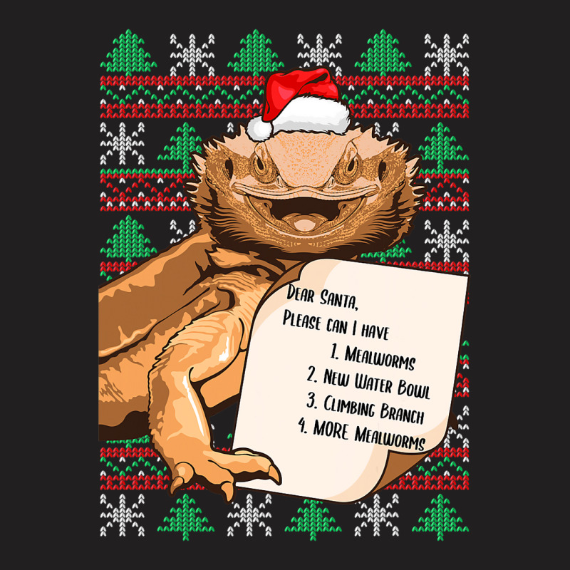 Funny Bearded Dragon Christmas Shirt Reptile Lover T-shirt | Artistshot