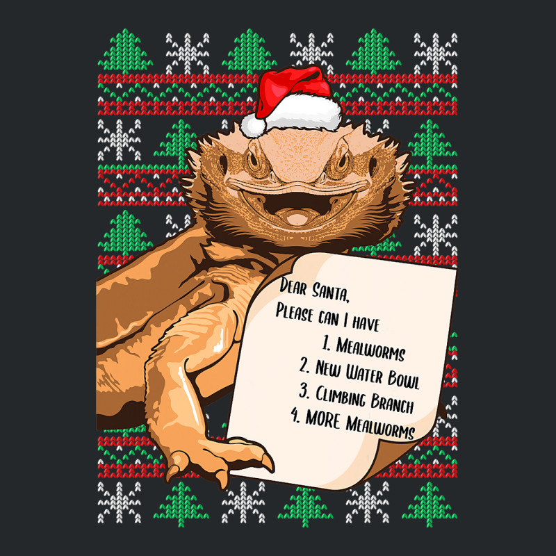 Funny Bearded Dragon Christmas Shirt Reptile Lover Crewneck Sweatshirt | Artistshot