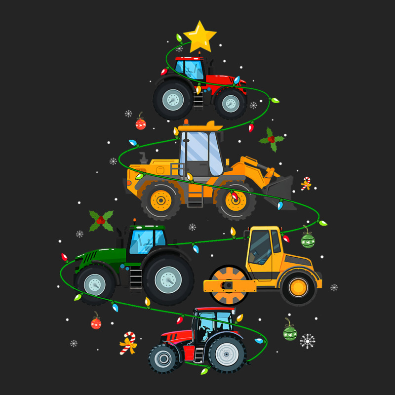 Farm Tractor Christmas Tree Farming Boys Girls Tod 3/4 Sleeve Shirt | Artistshot