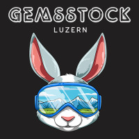 Gemsstock Lucerne Switzerland Retro Ski Hare T-shirt | Artistshot