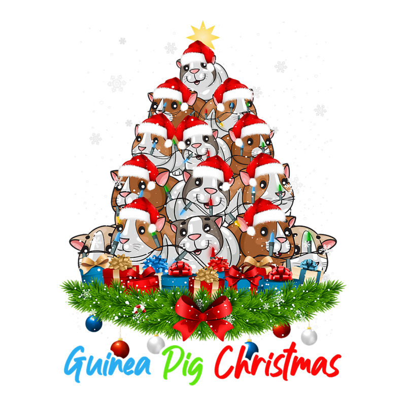 Funny Guinea Pig Christmas Lights Tree Ornament De Sticker | Artistshot