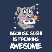 Freaking Awesome Sushi Lover Lemur Asian Food Japa Men Denim Jacket | Artistshot