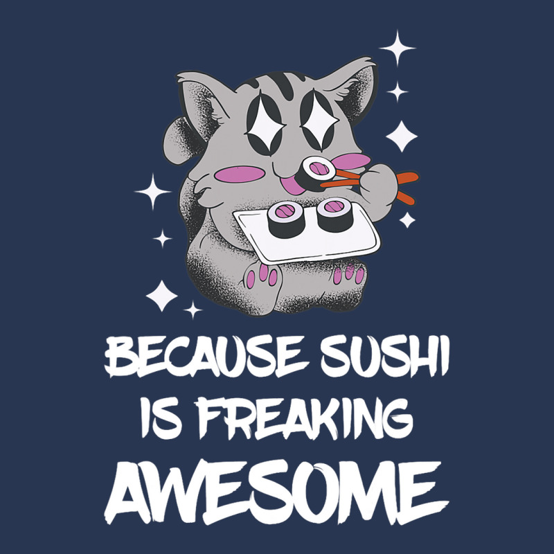 Freaking Awesome Sushi Lover Lemur Asian Food Japa Men Denim Jacket | Artistshot