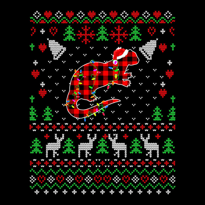 Funny Ugly Christmas Buffalo Red Plaid Otter Anima V-neck Tee | Artistshot