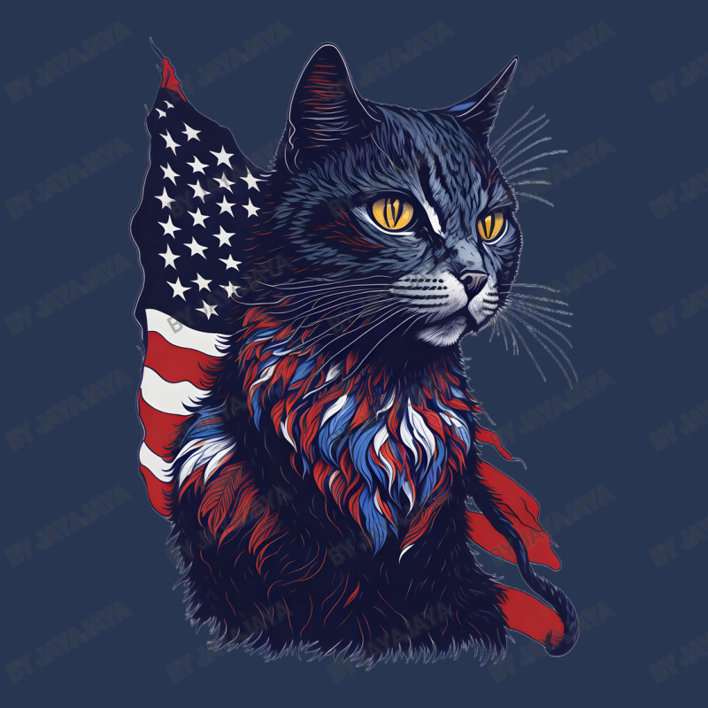 Pawsome Patriot Cat Strikes Again Ladies Denim Jacket by jayajaya | Artistshot