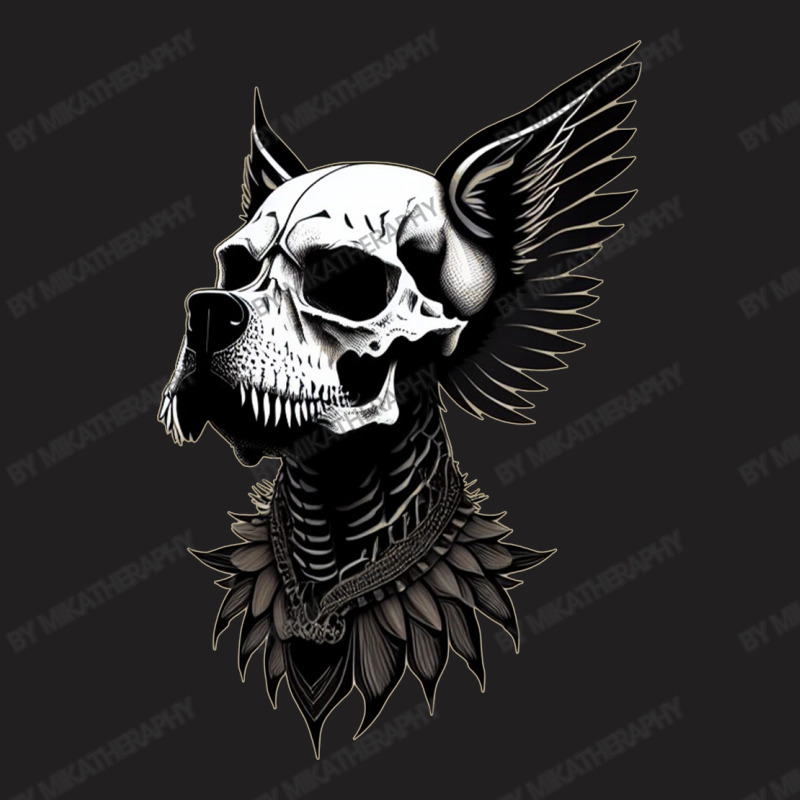 Skull Wing Dog T-shirt | Artistshot